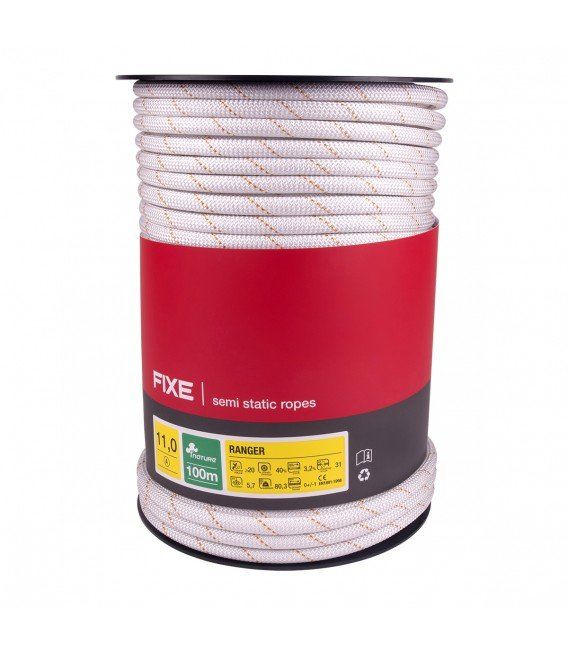 Roca Fixe RANGER 11 mm. Statik İp 40 m. orange peel
