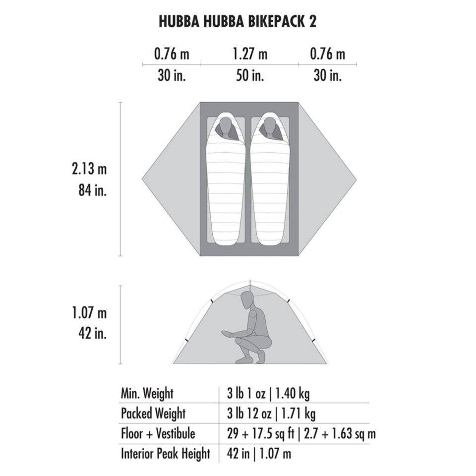 Msr Hubba Hubba BikePack 2 Çadır