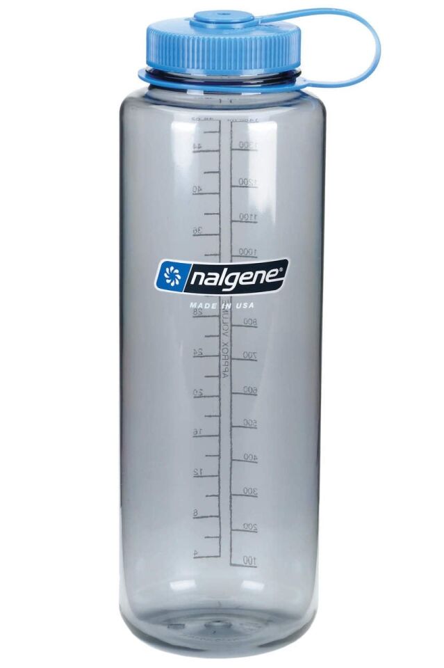 Nalgene 48oz WM Gray / Blue Cap Tritan Suluk