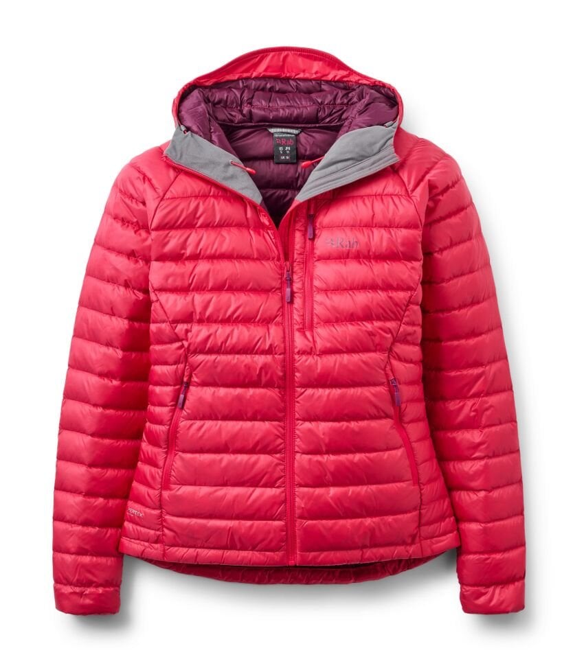 RAB MICROLIGHT ALPINE HOODY 700FP KADIN Kaztüyü Mont WATERMELON