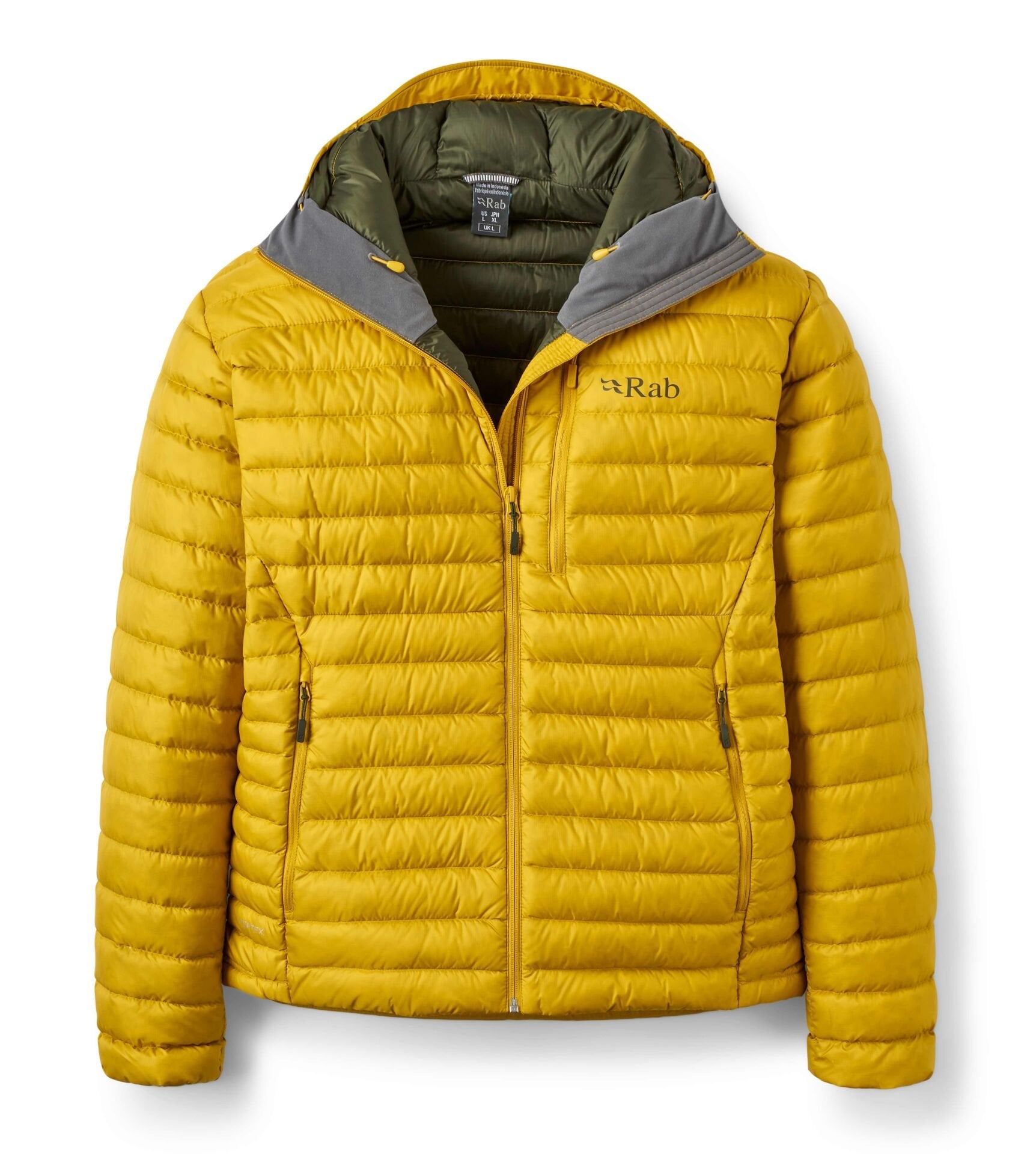 RAB MICROLIGHT ALPINE HOODY 700FP Kaztüyü Mont DARK POLLEN