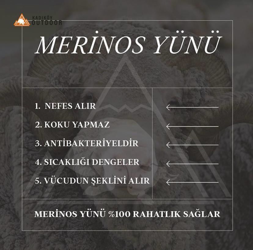 Woolona ICEWALL 00% Merinos Yün Termal Kalın Bere