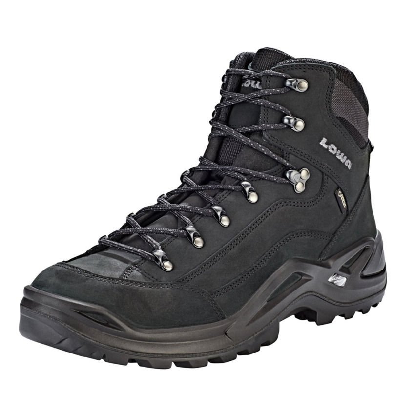 Lowa RENEGADE GTX  MID UNİSEX Gore-Tex Trekking Botu BLACK.0998