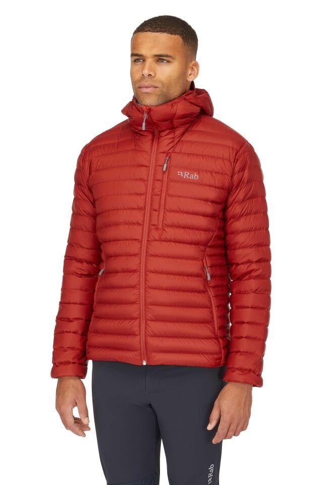 RAB MICROLIGHT ALPINE HOODY 700FP Kaztüyü Mont TUSCAN RED