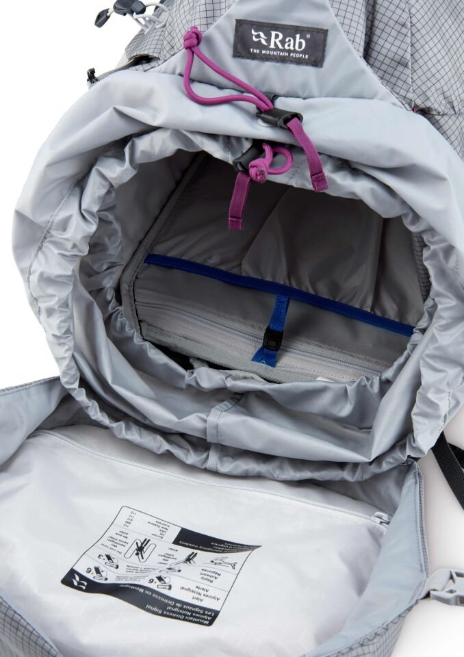 RAB HYPERON 65 L Kadın Dağcılık ve Kamp Çantası  DARK PEWTER/ANTHRACITE