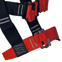 Tarzan Economic Full Body Harness Black-Red