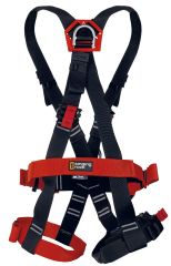 Tarzan Economic Small Full Body Harness Black-Red