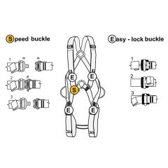Body II Full Body Harness Endüstriyel Yellow-Grey Blk