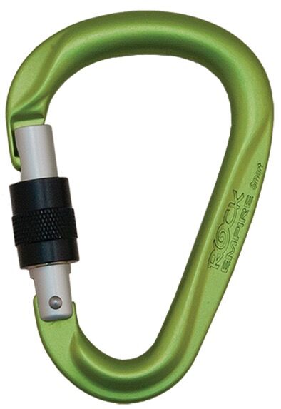 Rock Empire HMS SMART S Vidalı Alüminyum HMS Karabina 24 KN GREEN