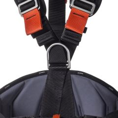 Seamaster 3D Stainless Steel Full Body Harness Endüstriyel Black-Red