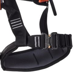 Seamaster 3D Stainless Steel Full Body Harness Endüstriyel Black-Red