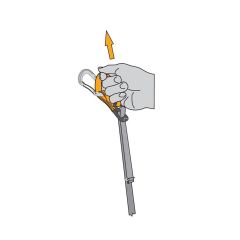 FOOTER II Perlon Merdiven Foot Loop Black-Red