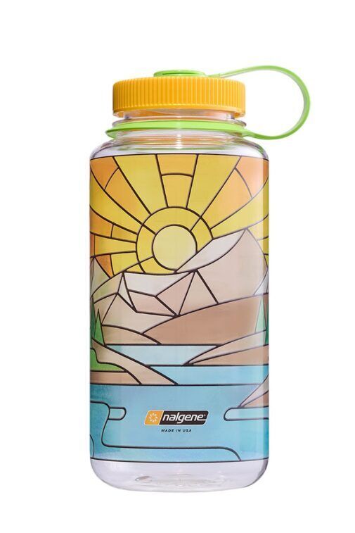 Nalgene 32oz WM Clear Stained Glass River