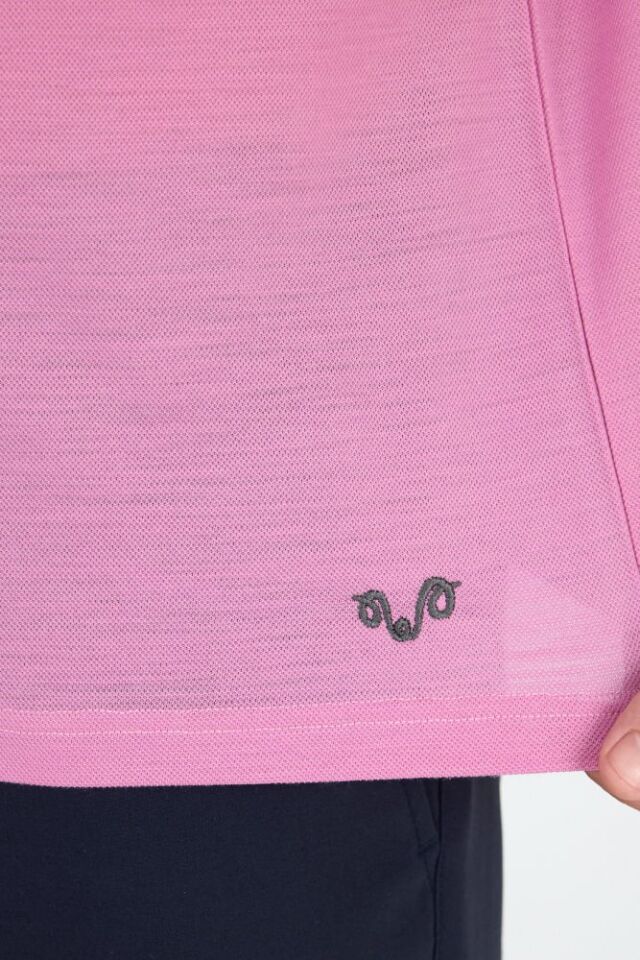 RELAX - %100 MERİNOS YÜNÜ ERKEK T-SHİRT PEMBE