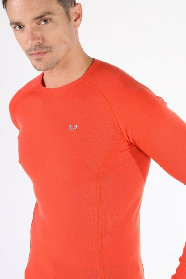 Woolona 100% Merinos Yün REMUS Turuncu Termal İçlik