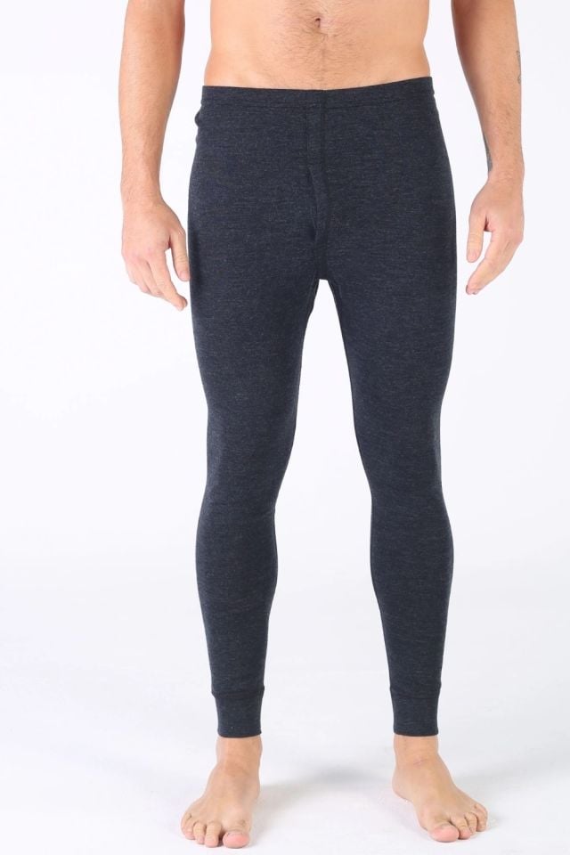 Woolona 100% Merinos Yün ATLAS Antrasit Termal Alt İçlik