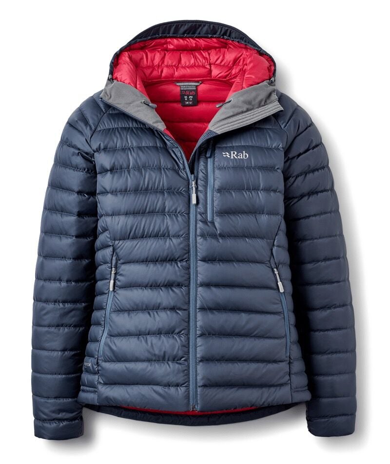 RAB MICROLIGHT ALPINE HOODY 700FP KADIN Kaztüyü Mont STEEL