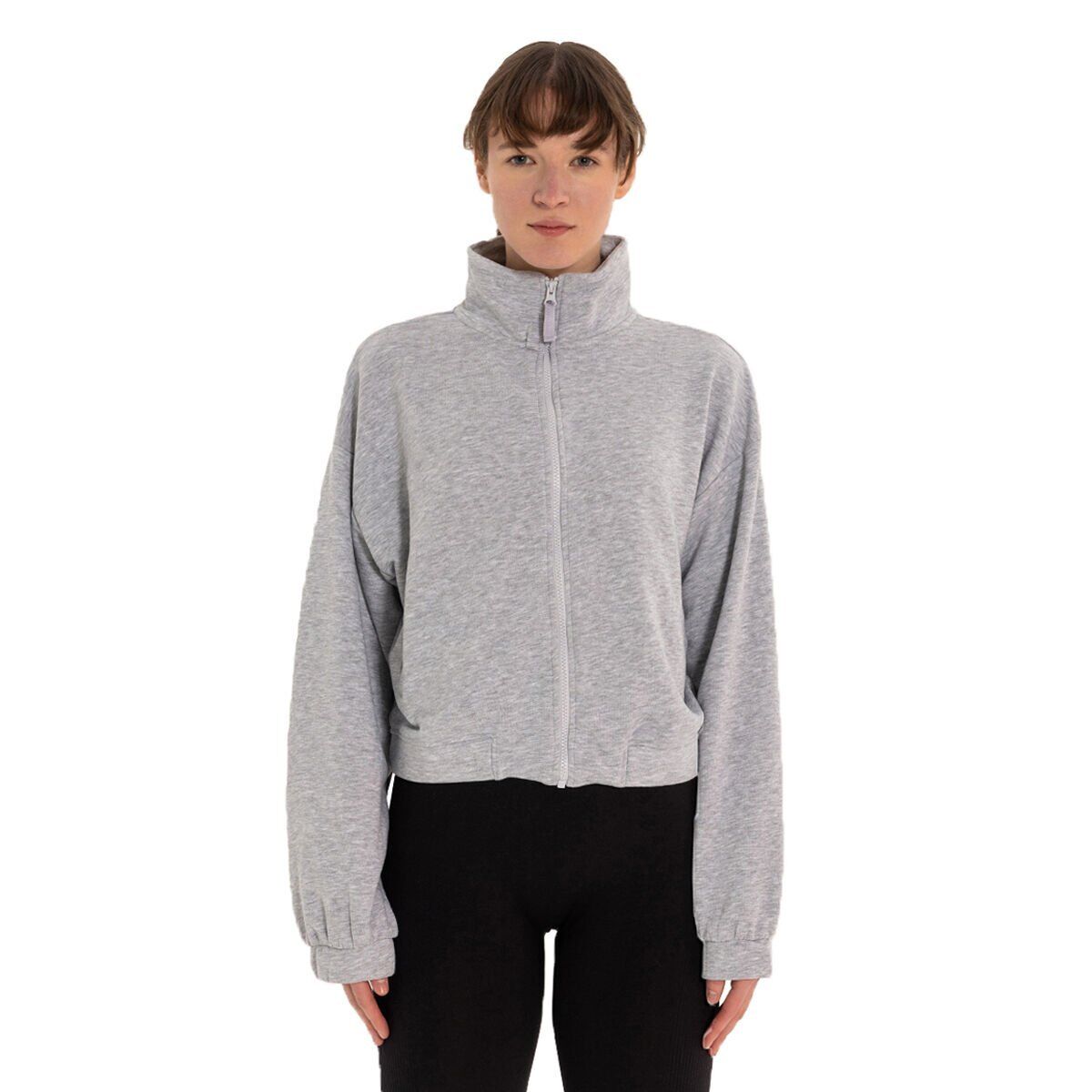 Inguz Dik Yaka Fermuarlı Sweatshirt