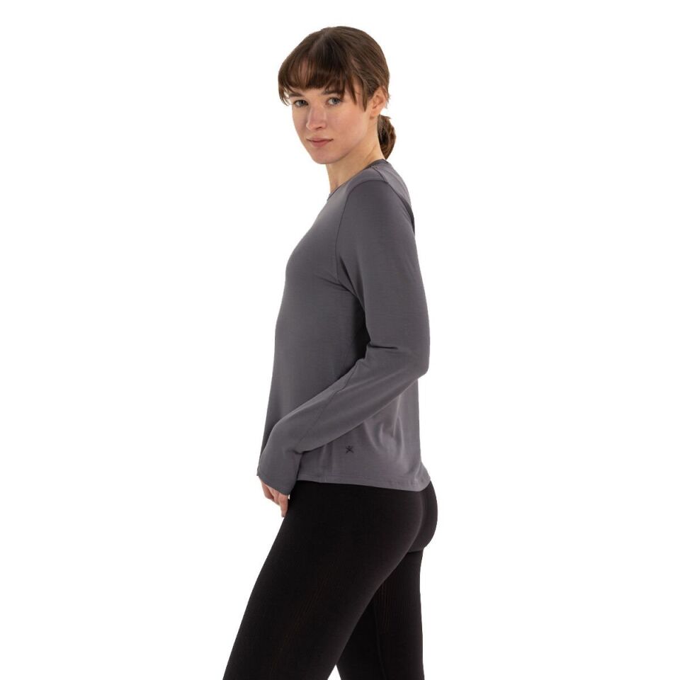 Inguz Uzun Kollu Basic Modal Yoga T-Shirt