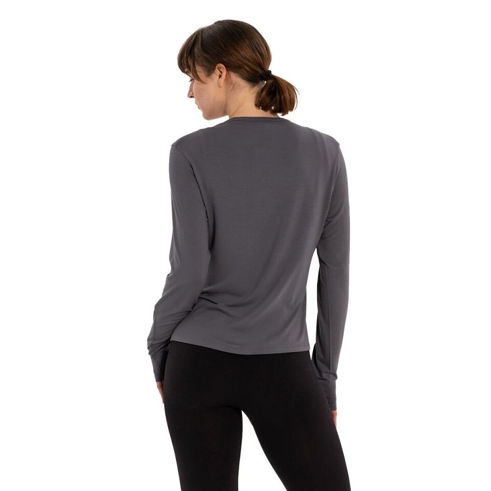 Inguz Uzun Kollu Basic Modal Yoga T-Shirt