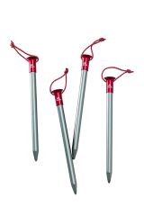 MSR Core Stake 9'' Kit 4'lü Çadır Kazığı Kırmızı-Gri
