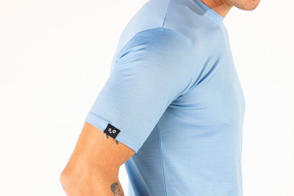 Woolona 100% Merinos Yün NOTUS Mavi T-Shirt