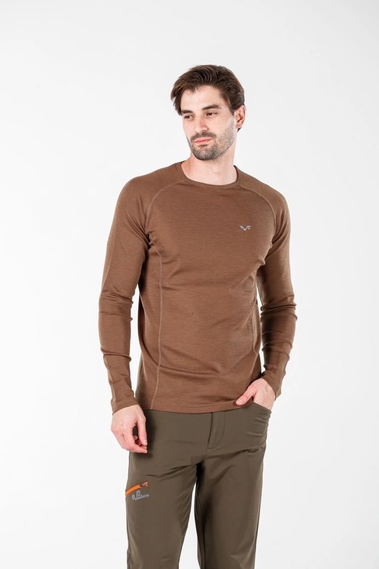 Woolona 100% Merinos Yün REMUS Kahve Termal İçlik