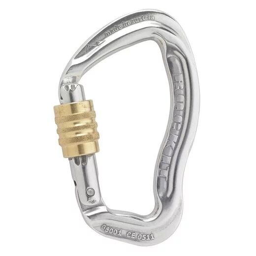 AUSTRIALPIN ROCKİT ID  Alloy Screwlock Polıshed Gri Kilitli Karabina KG13A-ID