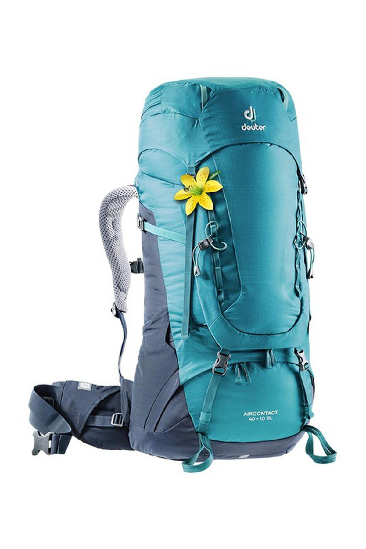 Deuter Aircontact 45 + 10 Sırt Çantası petrol-navy