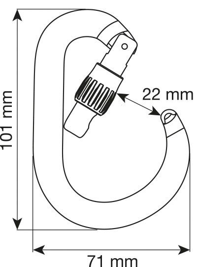 CAMP NİMBUS LOCK ALÜMİNYUM KARABİNA 2927