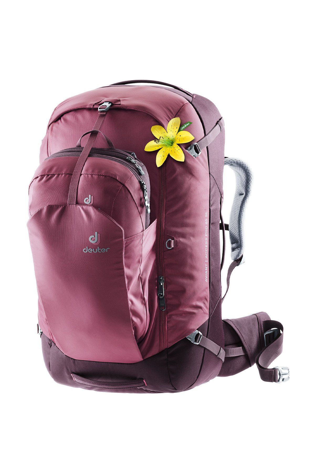 DEUTER  Aviant Access Pro 65 Litre SL Kadın Sırt Çantası MARON-AUBERGİNE