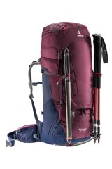 DEUTER Aircontact 50 + 10 SL Kadın Sırt Çantası blackberry-navy