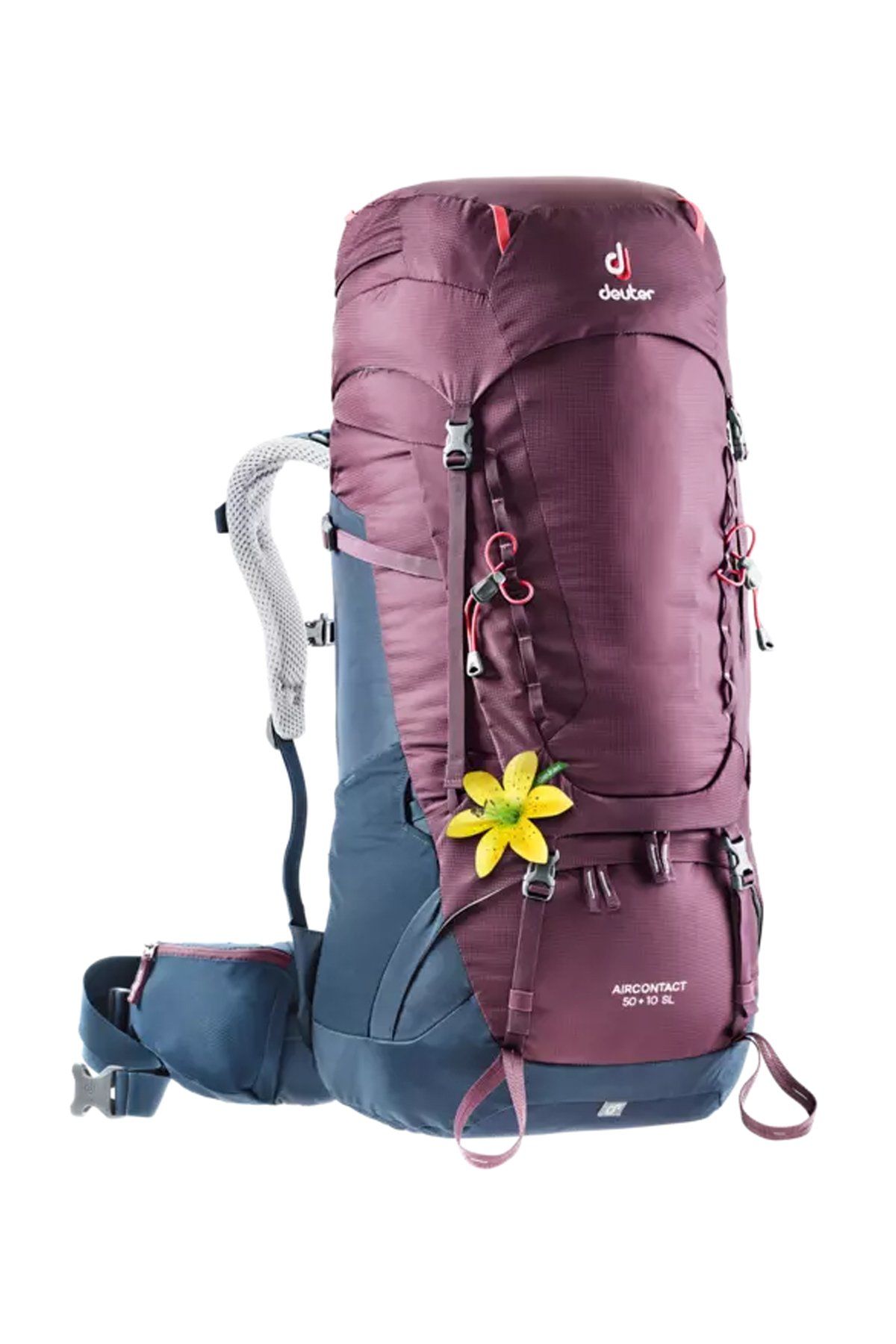 DEUTER Aircontact 50 + 10 SL Kadın Sırt Çantası blackberry-navy