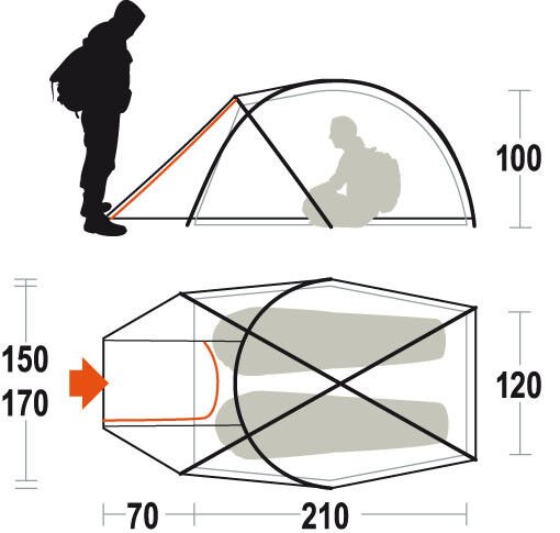 Ferrino PILIER 2 Kişilik 5 Mevsim Çadır 199068