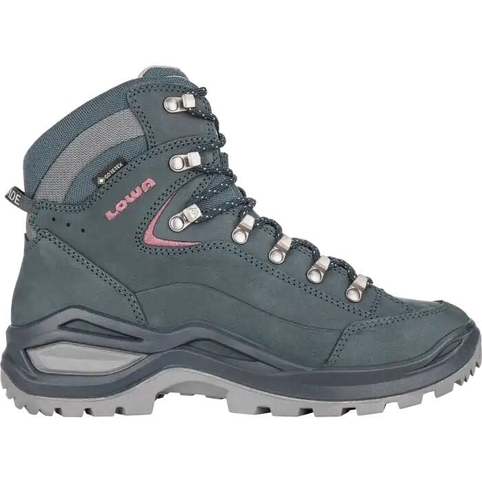 Lowa RENEGADE EVO GTX  MID Gore-Tex Kadın Trekking Botu   9327 STEELBLUE/OLDROSE