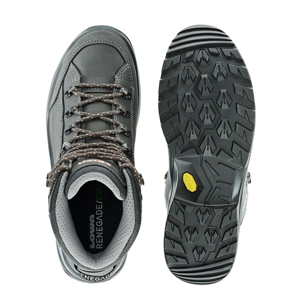 Lowa RENEGADE EVO GTX  MID Gore-Tex Kadın Trekking Botu   GRAPHITE/ROSE 9789
