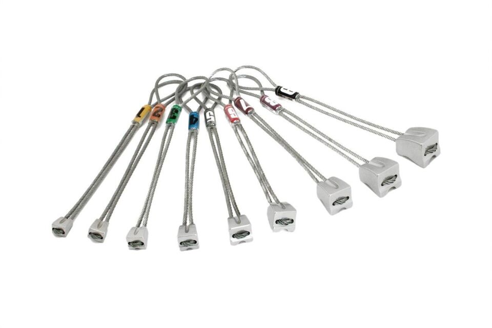 Kouba Alu Nuts 9'lu Stoper Seti - Silver, n.1-9