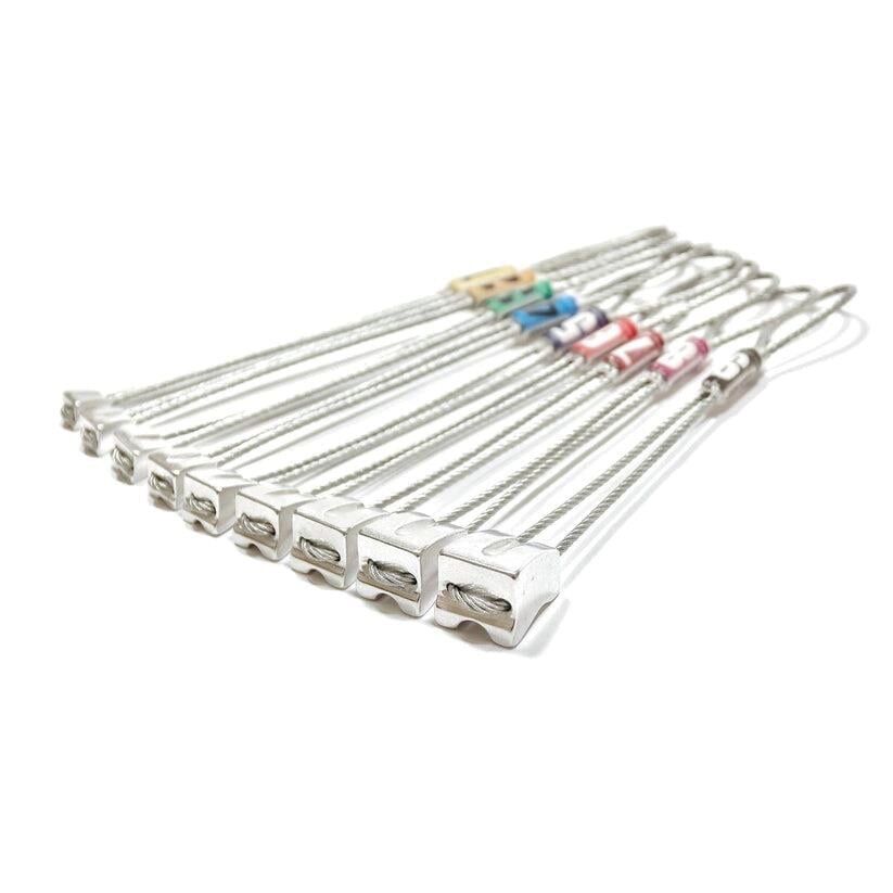 Kouba Alu Nuts 9'lu Stoper Seti - Silver, n.1-9